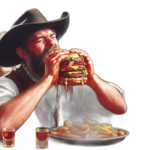 food, photorealistic, concept art, oil painting transparent PNG cut-out