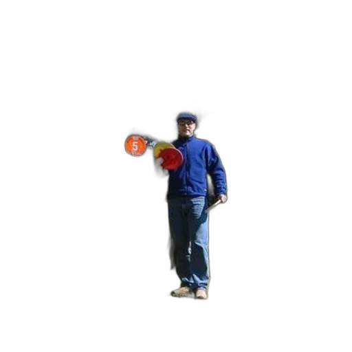 staff, umbrella, hat, jacket transparent PNG cut-out