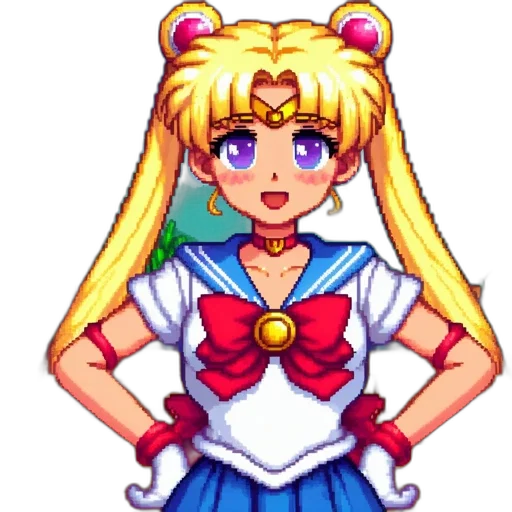 staff, dress, pixel art, anime transparent PNG cut-out
