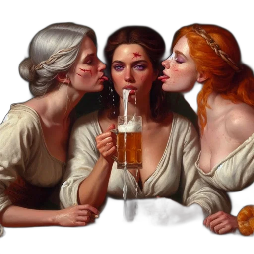 photorealistic, fantasy art, oil painting, concept art transparent PNG cut-out