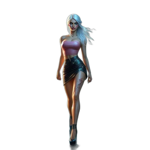 dress, concept art, fantasy art, comic book art transparent PNG cut-out