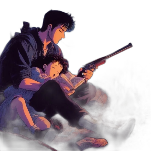 concept art, watercolor, comic book art, pixel art transparent PNG cut-out