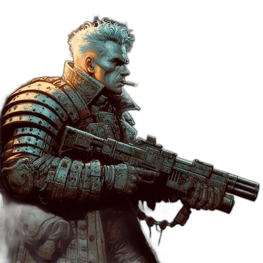 weapon, concept art, cyberpunk, fantasy art transparent PNG cut-out