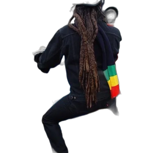 jacket, hat, mask, staff transparent PNG cut-out