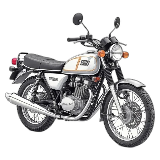 photorealistic, yamaha, motorcycle, wiring transparent PNG cut-out
