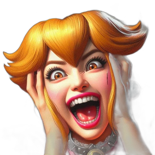 face, crown, staff, photorealistic transparent PNG cut-out