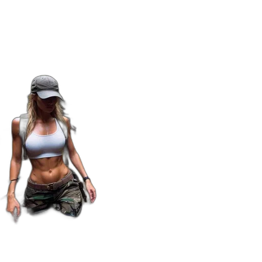 hat, weapon, staff, 3d render transparent PNG cut-out