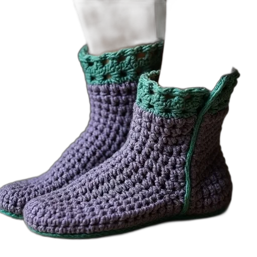 shoes, 3d render, womans, crochet transparent PNG cut-out