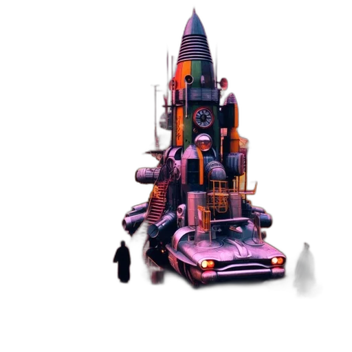 weapon, robot, car, furniture transparent PNG cut-out