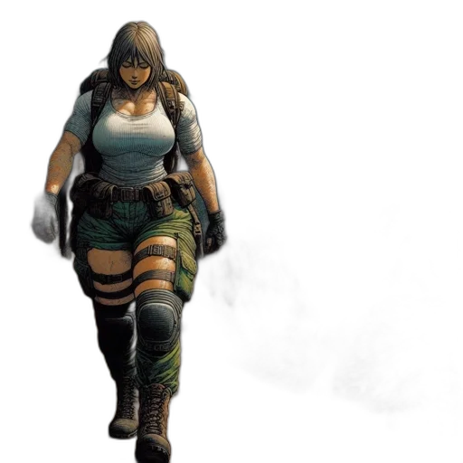 weapon, concept art, 3d render, comic book art transparent PNG cut-out