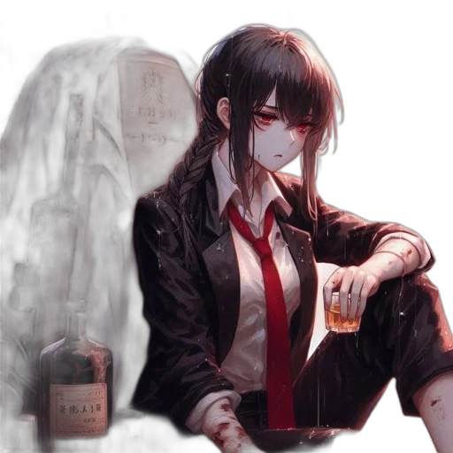 jacket, anime, concept art, fantasy art transparent PNG cut-out