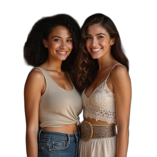 dress, jewelry, earth tones, golden transparent PNG cut-out