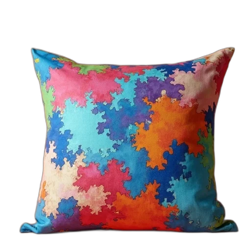 colorful, polyester, pillow transparent PNG cut-out