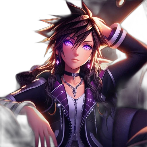 staff, jacket, sword, fantasy art transparent PNG cut-out