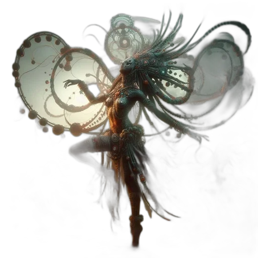 hair, flower, crown, creature transparent PNG cut-out
