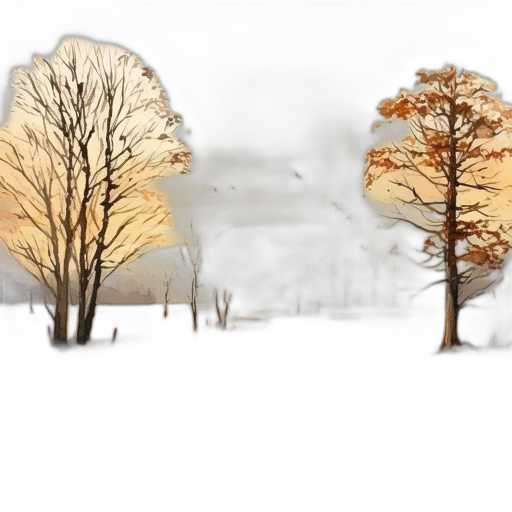 tree, photorealistic, 3d render, concept art transparent PNG cut-out