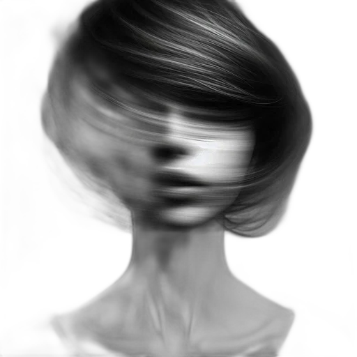 face, mask, hair, dress transparent PNG cut-out