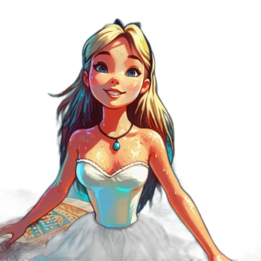 dress, fantasy art, concept art, 3d render transparent PNG cut-out