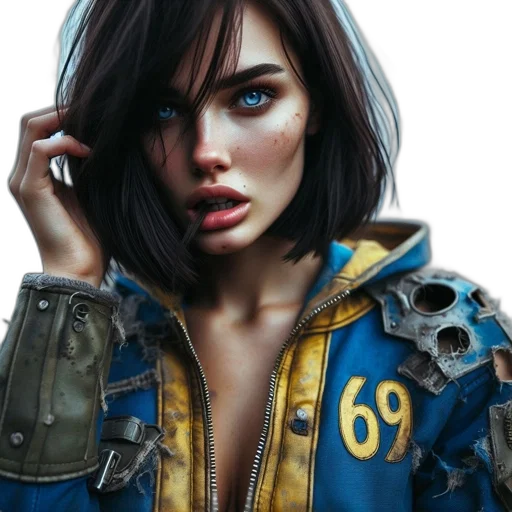 jacket, face, photorealistic, concept art transparent PNG cut-out