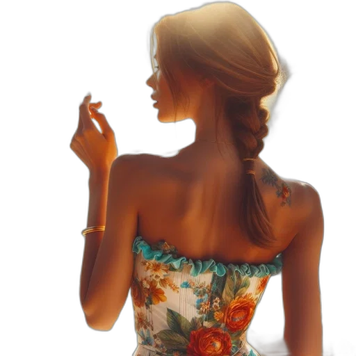 dress, jewelry, crown, photorealistic transparent PNG cut-out