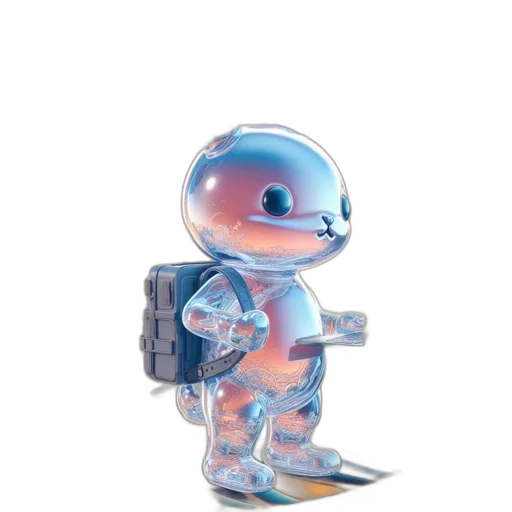 robot, creature, staff, animal transparent PNG cut-out
