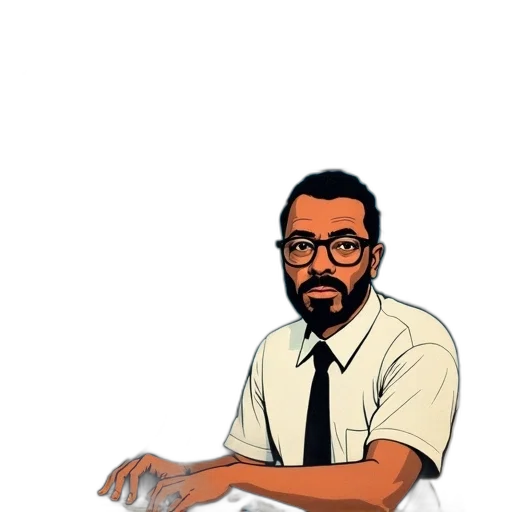 staff, cartoon, comic book art, pixel art transparent PNG cut-out