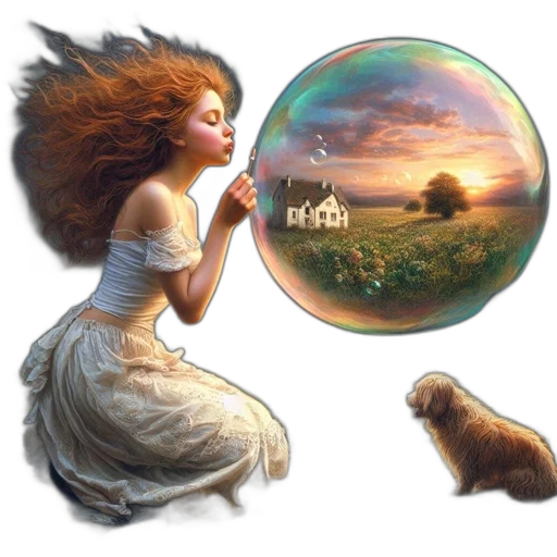 fantasy art, concept art, photorealistic, oil painting transparent PNG cut-out