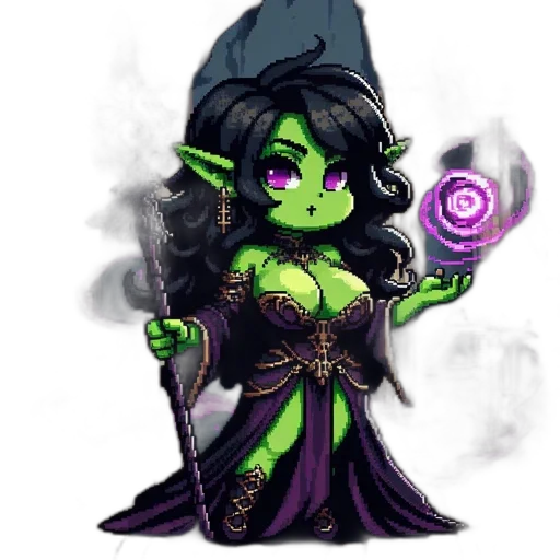 staff, fantasy art, pixel art, concept art transparent PNG cut-out