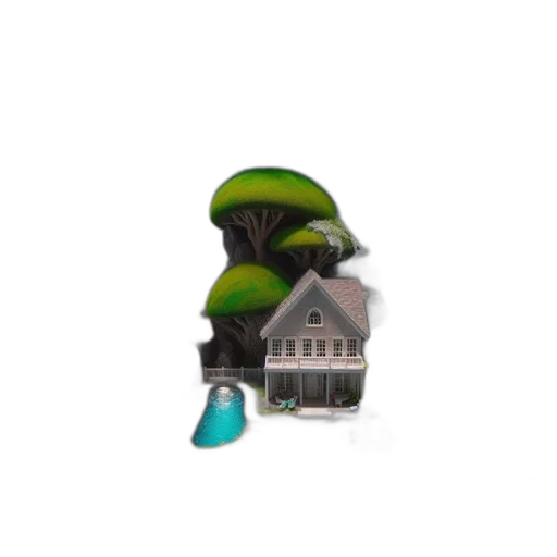 umbrella, hat, bottle, building transparent PNG cut-out