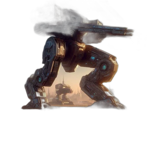 robot, weapon, creature, dragon transparent PNG cut-out