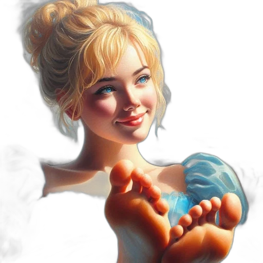 shoes, face, photorealistic, fantasy art transparent PNG cut-out