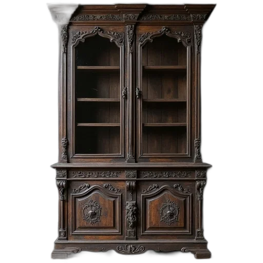 furniture, dark, wooden, antique transparent PNG cut-out