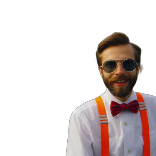staff, jacket, face, robot transparent PNG cut-out