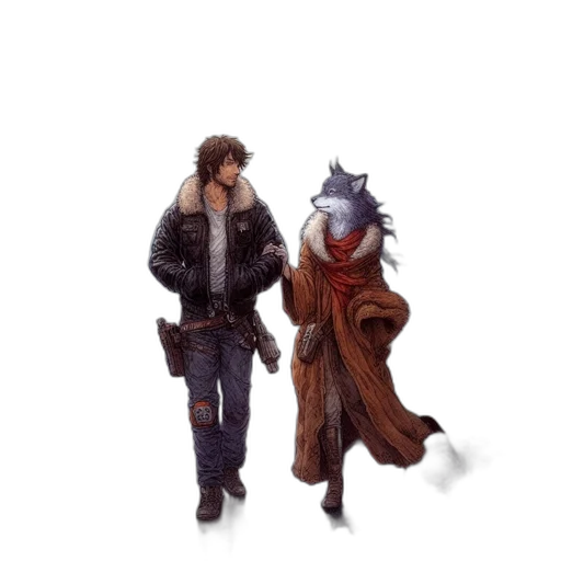 jacket, concept art, pixel art, fantasy art transparent PNG cut-out