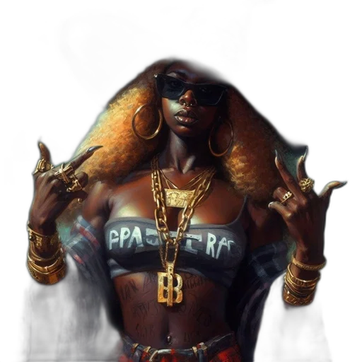 concept art, fantasy art, cyberpunk, comic book art transparent PNG cut-out