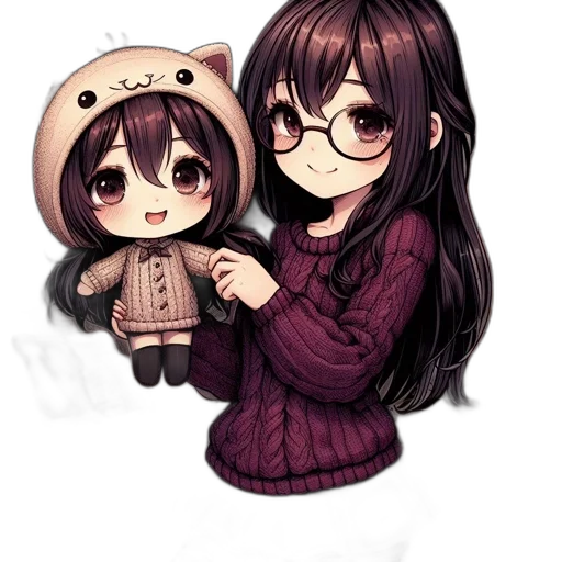 pixel art, anime, watercolor, cartoon transparent PNG cut-out