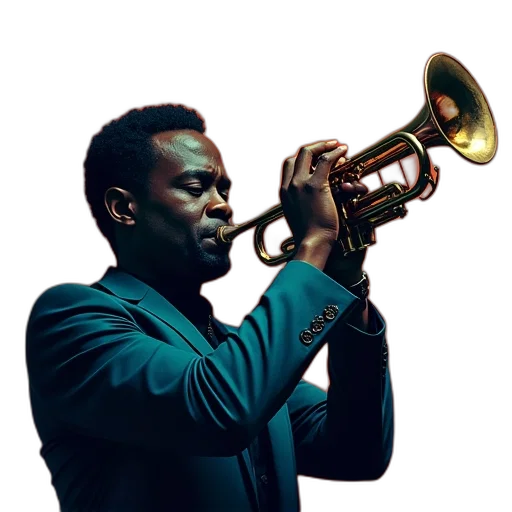 poster, jazz, club, showing transparent PNG cut-out