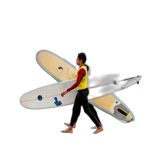 staff, 3d render, concept art, surfer transparent PNG cut-out