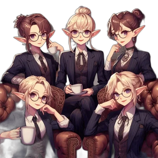 staff, crown, hair, anime transparent PNG cut-out