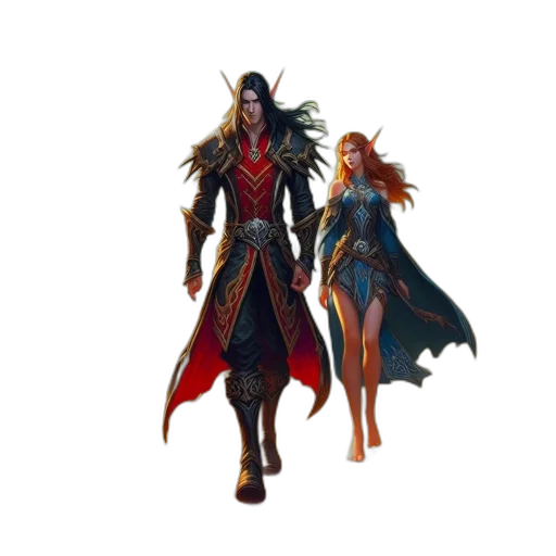 concept art, fantasy art, pixel art, comic book art transparent PNG cut-out