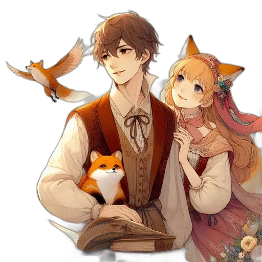 staff, animal, dragon, fantasy art transparent PNG cut-out