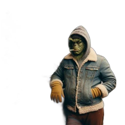 jacket, mask, creature, robot transparent PNG cut-out