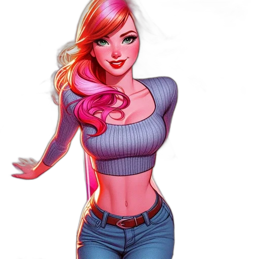 dress, comic book art, concept art, cartoon transparent PNG cut-out