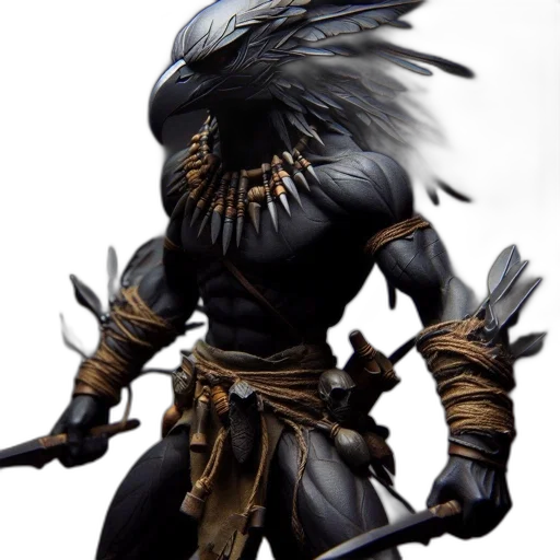 dragon, staff, mask, sword transparent PNG cut-out