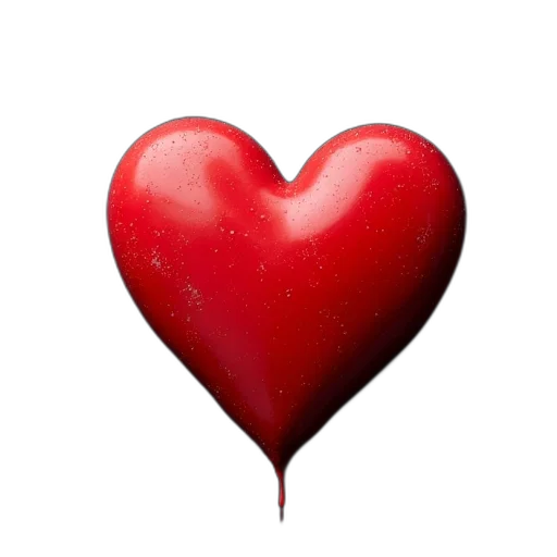 red, heart, blackboard, plastic transparent PNG cut-out