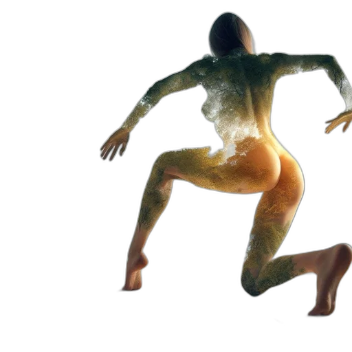 creature, robot, 3d render, concept art transparent PNG cut-out