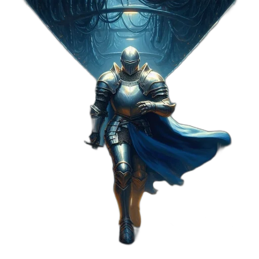 sword, robot, staff, crown transparent PNG cut-out
