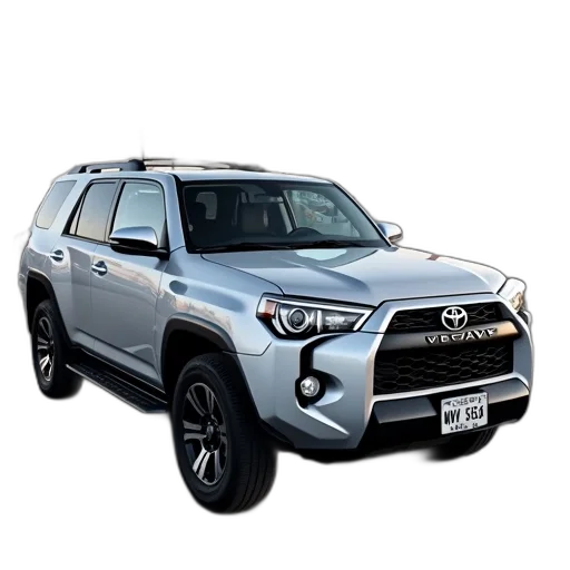 car, photorealistic, silver, suv transparent PNG cut-out