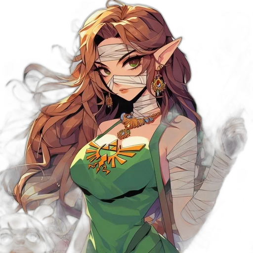 dress, staff, face, mask transparent PNG cut-out