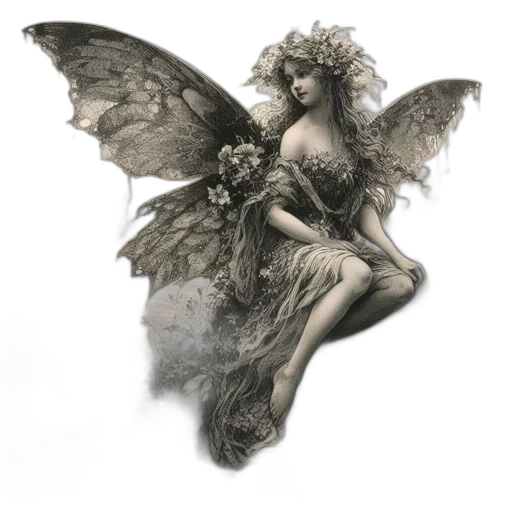 dress, fantasy art, concept art, photorealistic transparent PNG cut-out